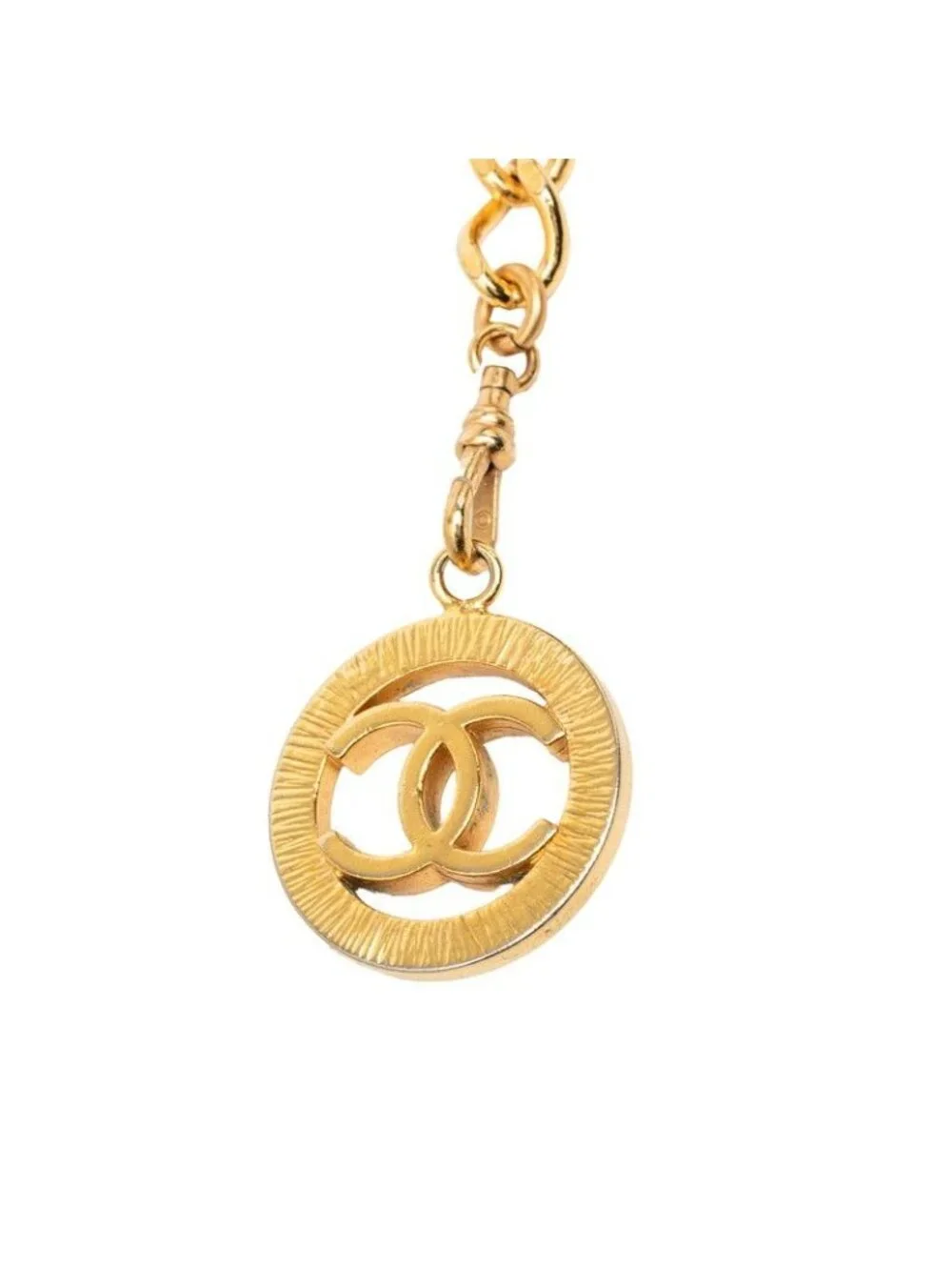 Chanel CC Logo Triple Strand Chain Belt Gold Plated